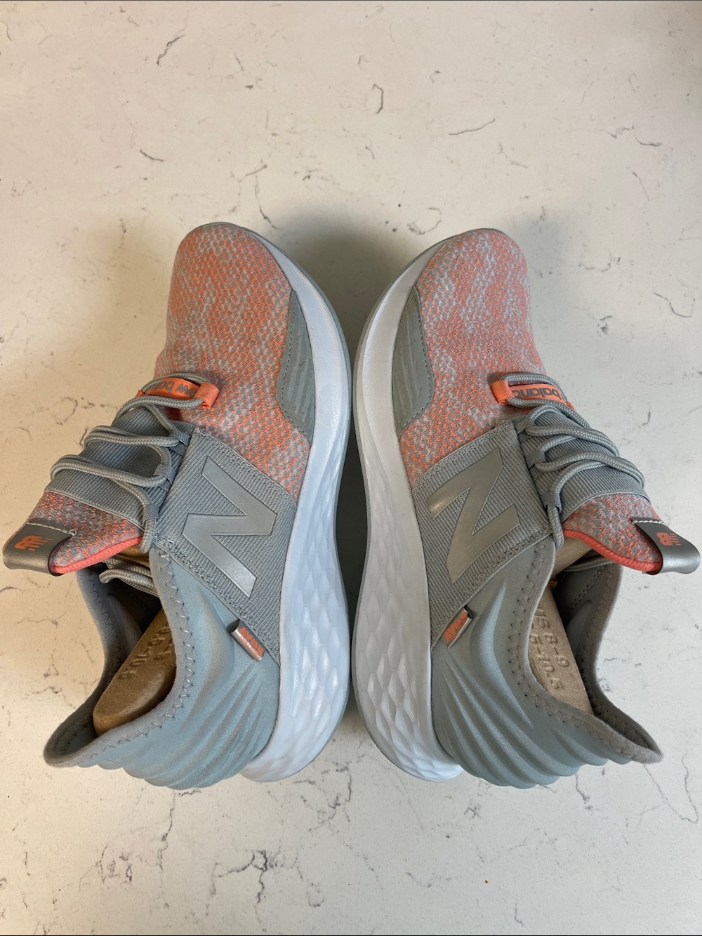 New Balance Roav v1 Future Sport Running Shoes Size 9.5 D Worn Once  Grey Peach - Picture 8 of 17